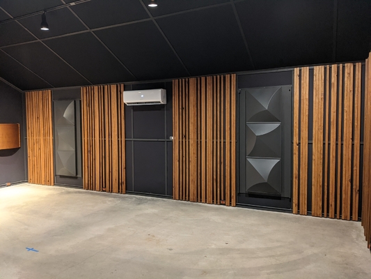 HIFI Studio Room Customized Wooden Slot Acoustic Wall Panels Sound Absorption Board