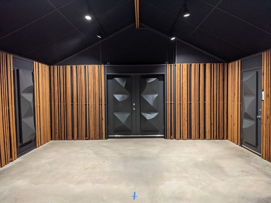 HIFI Studio Room Customized Wooden Slot Acoustic Wall Panels Sound Absorption Board