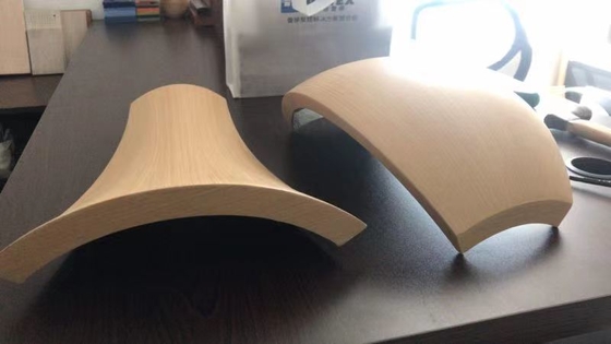 Training Room 3D Triangle Micro Perforated Acoustic Diffuser Ceiling Tile Wooden Sound Absorption