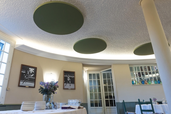 Seameless Ceiling Tiles Circle shape microperforated acoustic panel sound absorption board