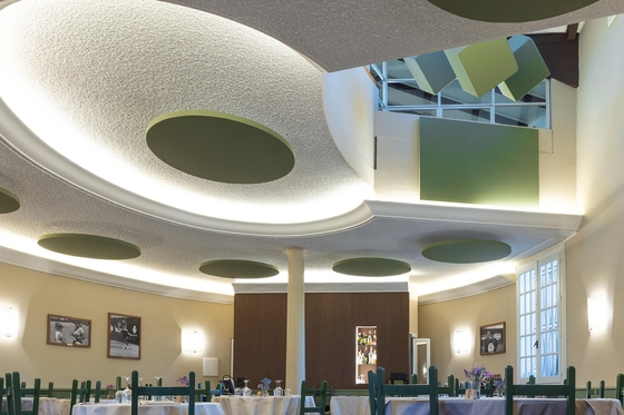 Seameless Ceiling Tiles Circle shape microperforated acoustic panel sound absorption board