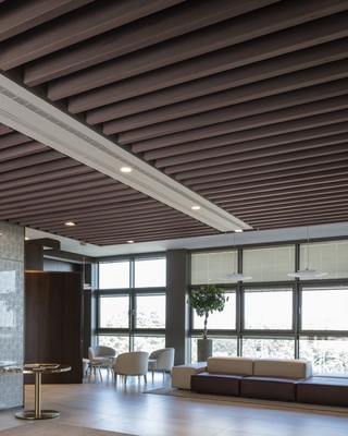 Offfice Ceiling Tiles Baffles 2/2/0.5mm NANO Microperforated Sound Absorption Acoustic Board