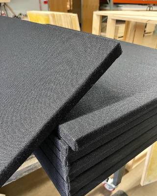 Sport Hall Wall 50mm Thick Soundproofing Fabric Wrapped Acoustical Panels Absorbing Board