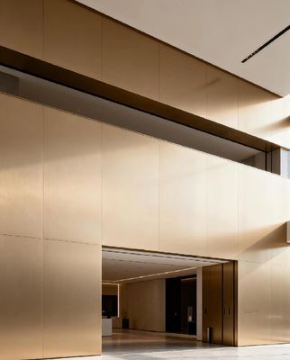 seamless perforated  sound absorbing metal panels interior decorative wall boards