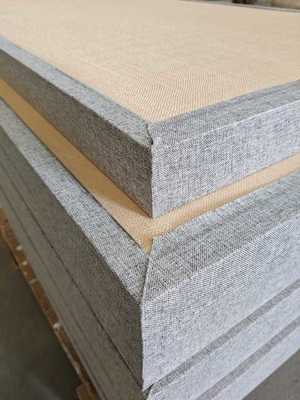 Auditorium Sound Absorbing Suspended 50mm Decorative Fabric Wrapped Acoustical Panels
