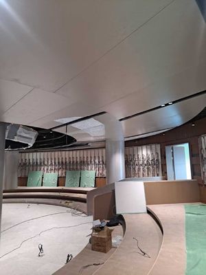 Ceiling Tiles Seamless Perforated Sound Absorbing Metal Panels Interior Wall Boards