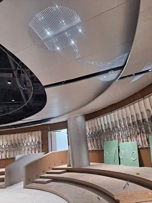 Ceiling Tiles Seamless Perforated Sound Absorbing Metal Panels Interior Wall Boards
