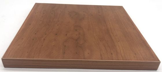Auditorium Ceiling Tile Woodgrain Nano 2/2/0.5mm Microperforated Sound Absorbing Panels