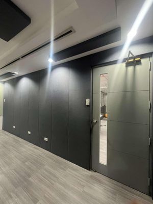 Office Wall Panels RAL Black Cement Board Wood Wool Acoustic Panel DIY Easy Installation