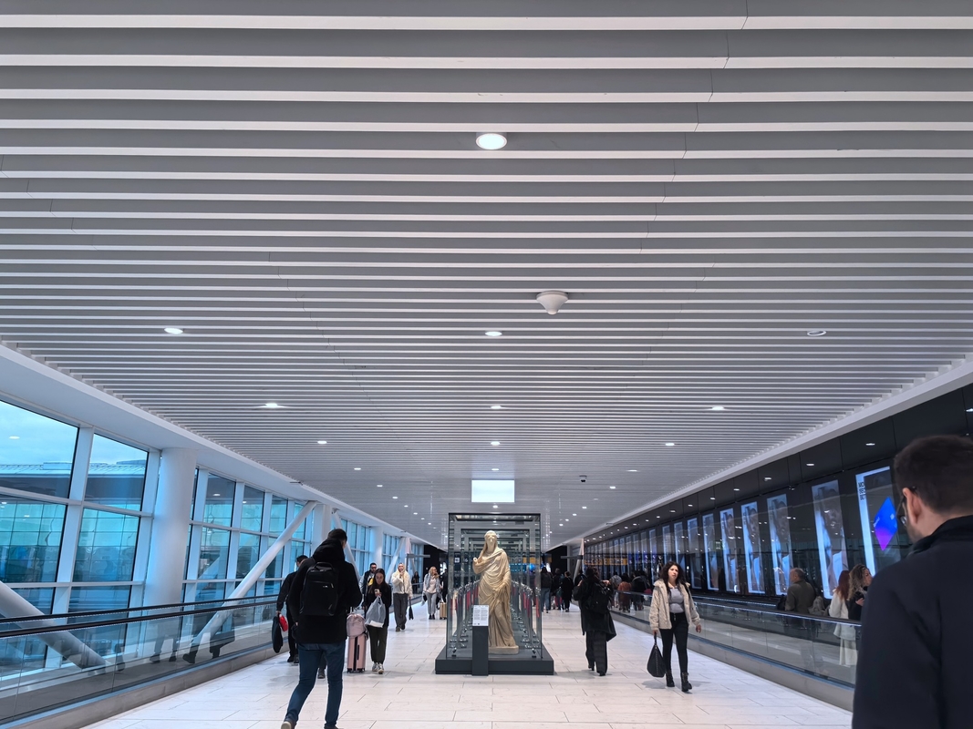 Linear Aluminum Composite Ceiling Sound Baffles Sound Proofing Panels Building Material