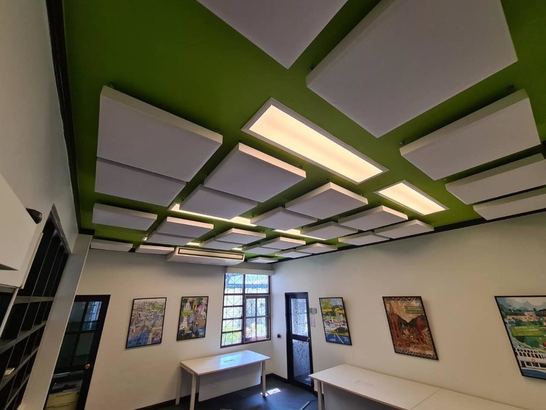 Class Room Ceiling Absorbers Fabric Wrapped Acoustical Wall Panels Sound Absorbing Board
