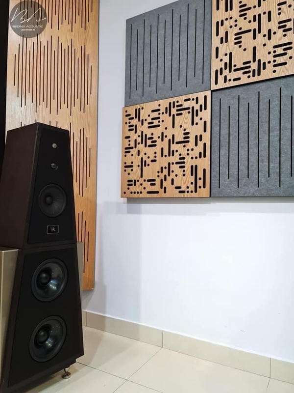 Studio Customized Slot Grooved Acoustic Wall Panels Sound Absorption Isolation Board