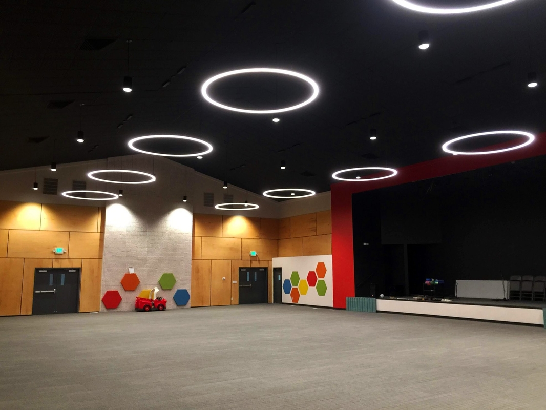 4'x8' Auditorium Oak Veneer Timber Microperforated Sound Absorbing Wall Acoustic Panels