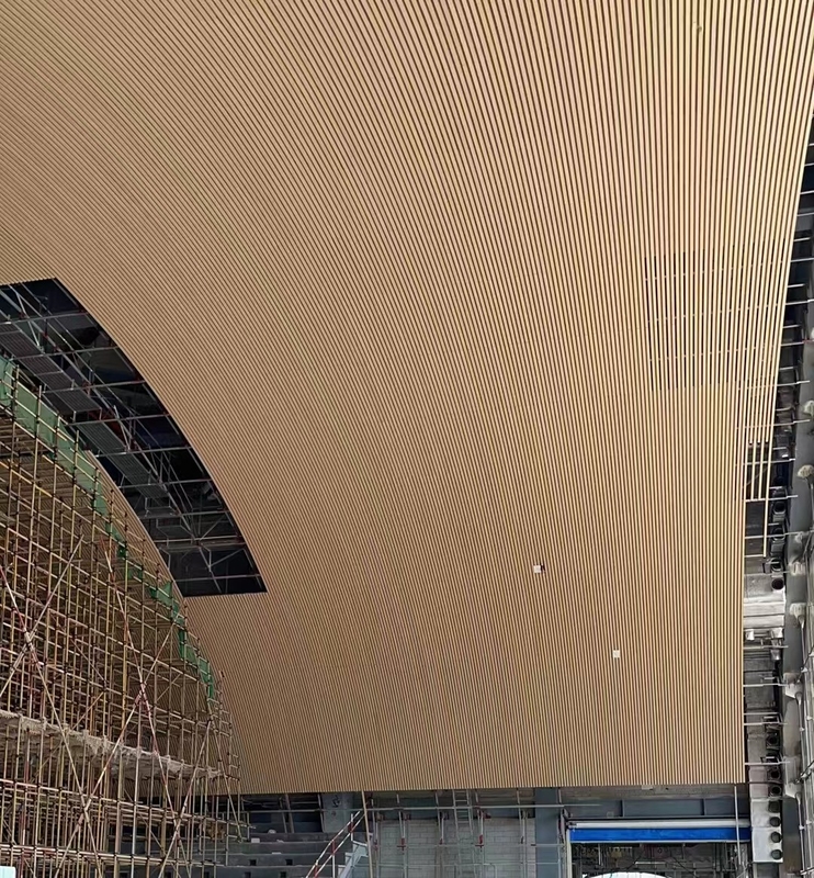 Seamless Ceiling Tile High Absorption Wooden Grooved Acoustic Panels Soundproofing Board