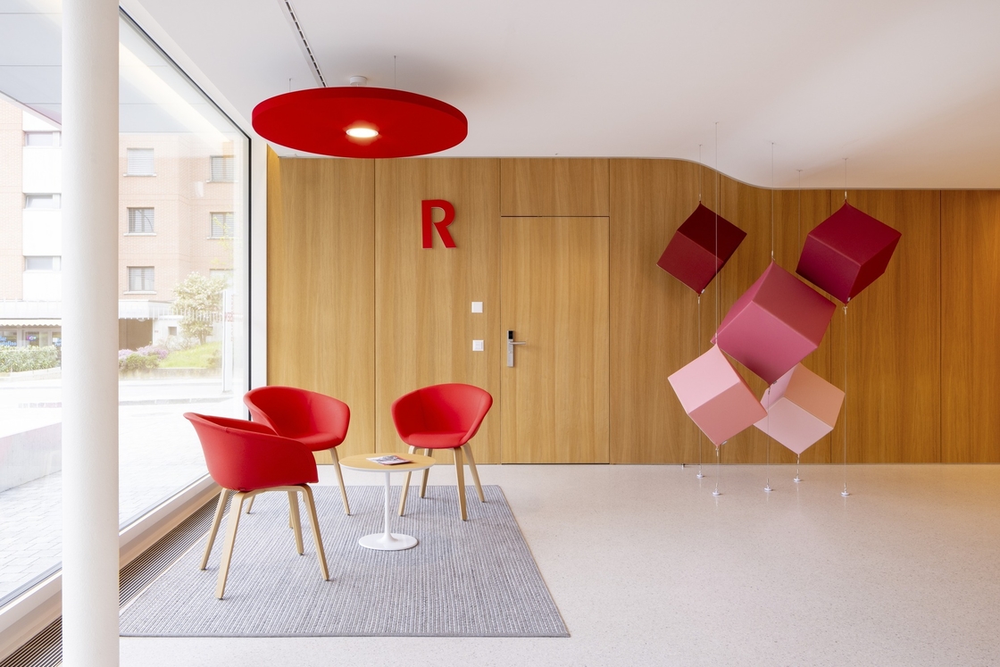 Office lobby wall panel seamless oak veneer NANO microperfroated soundproofing board