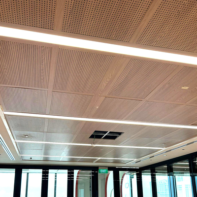 16/16/6mm  Conference Hall Perforated Acoustic Panel Soundproof Wall Interior Decorative