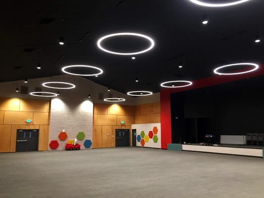 4'x8' Auditorium Oak Veneer Timber Microperforated Sound Absorbing Wall Acoustic Panels
