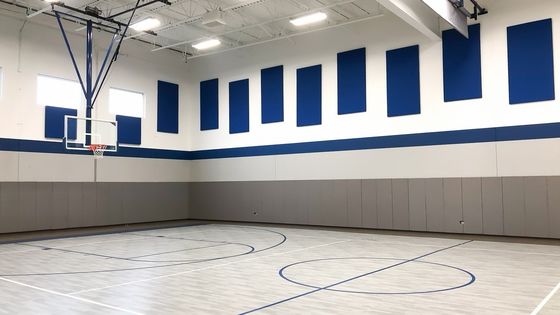 Sport Hall Wall 50mm Thick Soundproofing Fabric Wrapped Acoustical Panels Absorbing Board